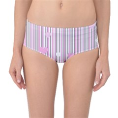 Pink Love Mid-waist Bikini Bottoms