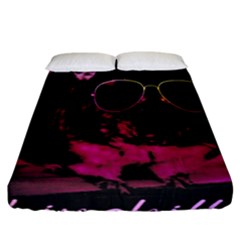 Maggie Chinchillin Version 2 Fitted Sheet (california King Size)