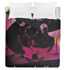 Maggie Chinchillin Version 2 Duvet Cover Double Side (queen Size) by tigflea