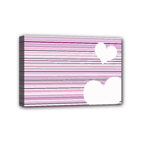 Pink Valentines Day Design Mini Canvas 6  X 4  by Valentinaart