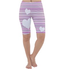 Pink Valentines Day Design Cropped Leggings 