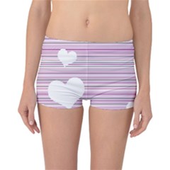 Pink Valentines Day Design Reversible Bikini Bottoms