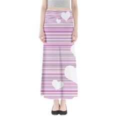 Pink Valentines Day Design Maxi Skirts