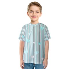 Cyan Love Kids  Sport Mesh Tee