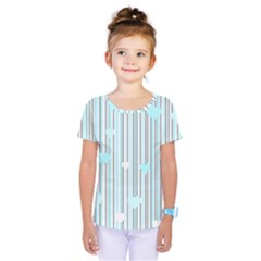 Cyan Love Kids  One Piece Tee