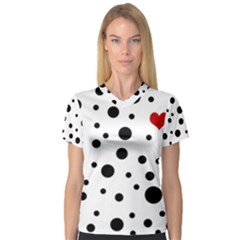 Dots And Hart Women s V-neck Sport Mesh Tee