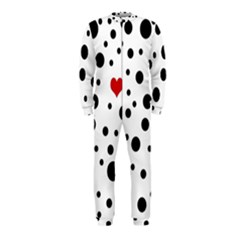 Dots And Hart Onepiece Jumpsuit (kids)