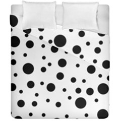 Dots And Hart Duvet Cover Double Side (california King Size) by Valentinaart