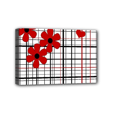 Cute Floral Desing Mini Canvas 6  X 4 