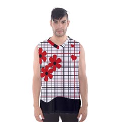 Cute Floral Desing Men s Basketball Tank Top by Valentinaart