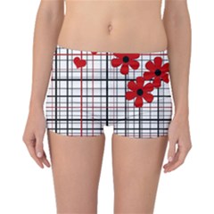 Cute Floral Desing Boyleg Bikini Bottoms by Valentinaart