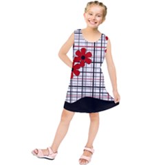 Cute Floral Desing Kids  Tunic Dress