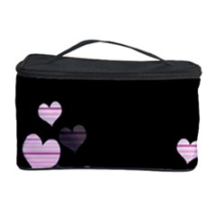 Pink Harts Design Cosmetic Storage Case