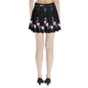 Pink harts design Pleated Mini Skirt View2