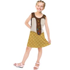 Ice Cream Zoom Kids  Tunic Dress by Valentinaart