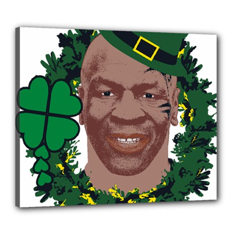 Kith Me I m Irith, Mike Tyson St Patrick s Day Design Canvas 24  X 20  by twistedimagetees