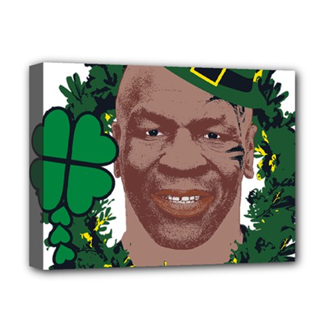 Kith Me I m Irith, Mike Tyson St Patrick s Day Design Deluxe Canvas 16  X 12  