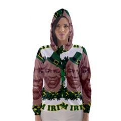 Kith Me I m Irith, Mike Tyson St Patrick s Day Design Hooded Wind Breaker (women) by twistedimagetees