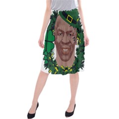 Kith Me I m Irith, Mike Tyson St Patrick s Day Design Midi Beach Skirt