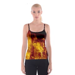 Ablaze Abstract Afire Aflame Blaze Spaghetti Strap Top by Amaryn4rt