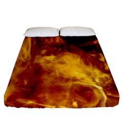 Ablaze Abstract Afire Aflame Blaze Fitted Sheet (queen Size)