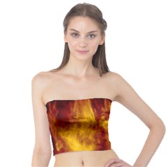 Ablaze Abstract Afire Aflame Blaze Tube Top by Amaryn4rt