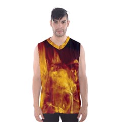 Ablaze Abstract Afire Aflame Blaze Men s Basketball Tank Top by Amaryn4rt