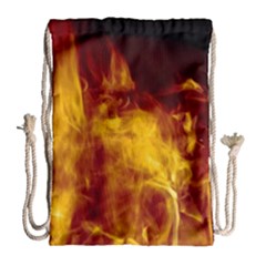 Ablaze Abstract Afire Aflame Blaze Drawstring Bag (large)