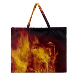 Ablaze Abstract Afire Aflame Blaze Zipper Large Tote Bag by Amaryn4rt