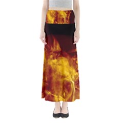 Ablaze Abstract Afire Aflame Blaze Maxi Skirts