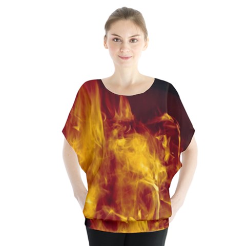 Ablaze Abstract Afire Aflame Blaze Blouse by Amaryn4rt