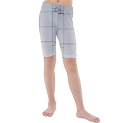 Abstract Architecture Contemporary Kids  Mid Length Swim Shorts