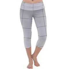 Abstract Architecture Contemporary Capri Yoga Leggings