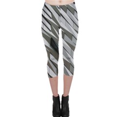 Abstract Background Geometry Block Capri Leggings  by Amaryn4rt