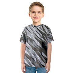 Abstract Background Geometry Block Kids  Sport Mesh Tee