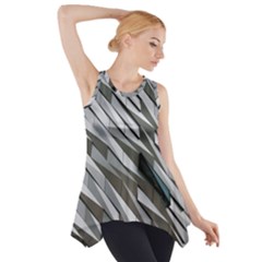 Abstract Background Geometry Block Side Drop Tank Tunic by Amaryn4rt