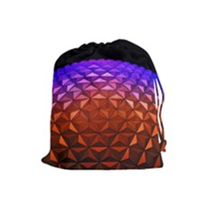 Abstract Ball Colorful Colors Drawstring Pouches (large) 