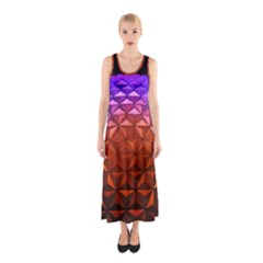 Abstract Ball Colorful Colors Sleeveless Maxi Dress