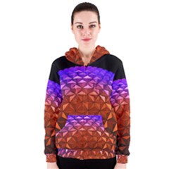 Abstract Ball Colorful Colors Women s Zipper Hoodie