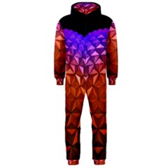 Abstract Ball Colorful Colors Hooded Jumpsuit (men) 