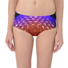 Abstract Ball Colorful Colors Mid-waist Bikini Bottoms