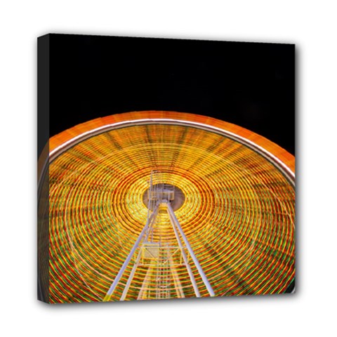 Abstract Blur Bright Circular Mini Canvas 8  X 8 