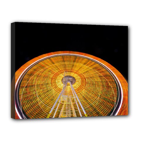 Abstract Blur Bright Circular Canvas 14  X 11 