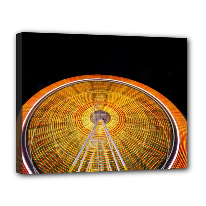 Abstract Blur Bright Circular Canvas 14  x 11 