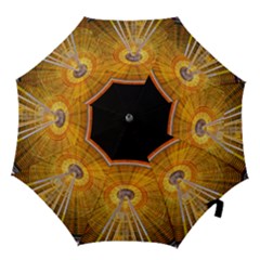 Abstract Blur Bright Circular Hook Handle Umbrellas (medium) by Amaryn4rt