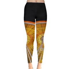 Abstract Blur Bright Circular Leggings  by Amaryn4rt