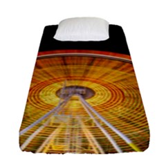 Abstract Blur Bright Circular Fitted Sheet (single Size)