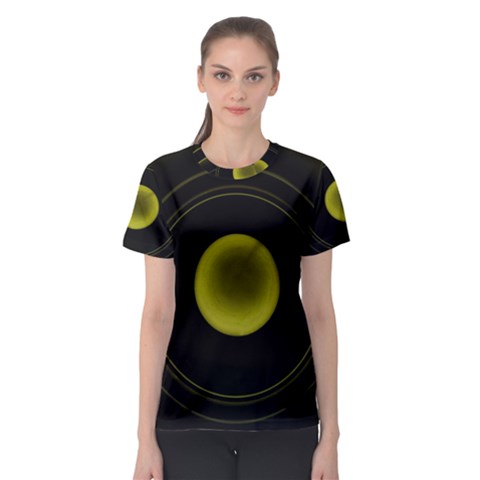 Abstract Futuristic Lights Dream Women s Sport Mesh Tee by Amaryn4rt