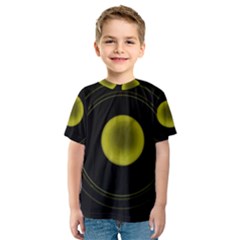 Abstract Futuristic Lights Dream Kids  Sport Mesh Tee