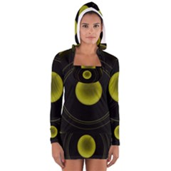 Abstract Futuristic Lights Dream Women s Long Sleeve Hooded T-shirt